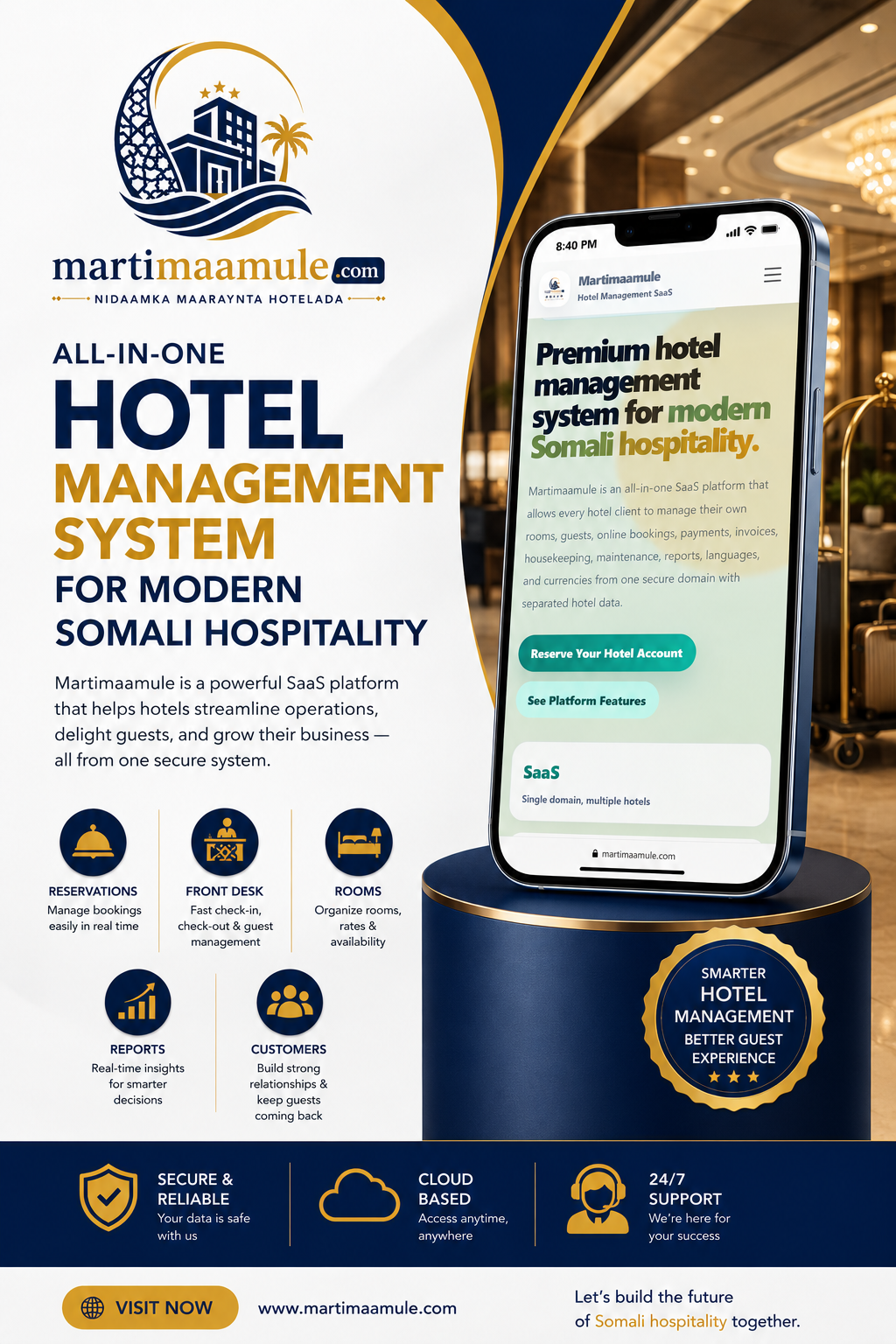 Martimaamuule – Smart Hotel Management Platform